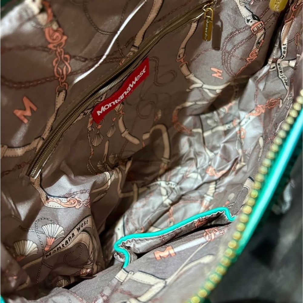 Montana West Turquoise Shoulder Bag - Picture 4 of 6
